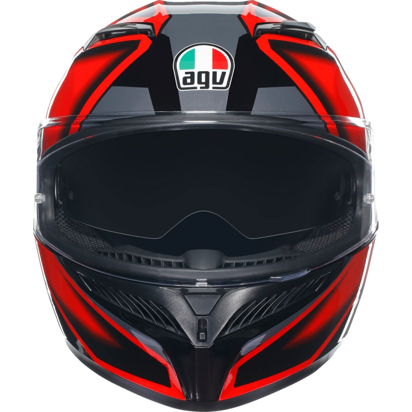 AGV Helmets K3 Helmet - Compound - Black/Red_1167817