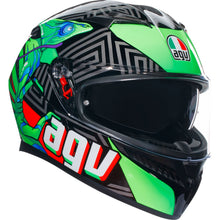 AGV Helmets K3 Helmet - Kamaleon - Black/Red/Green_1167940