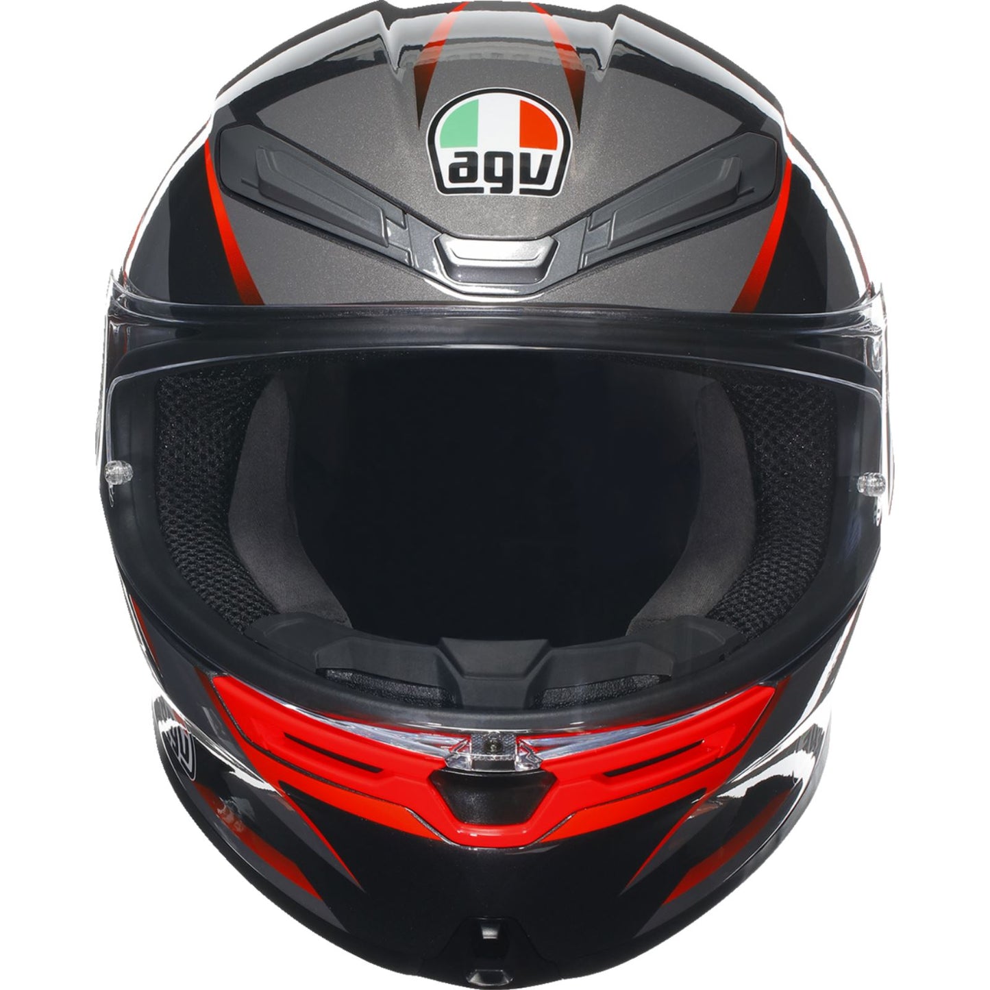 K6 S Helmet - Slashcut - Black/Gray/Red - Medium_1168570