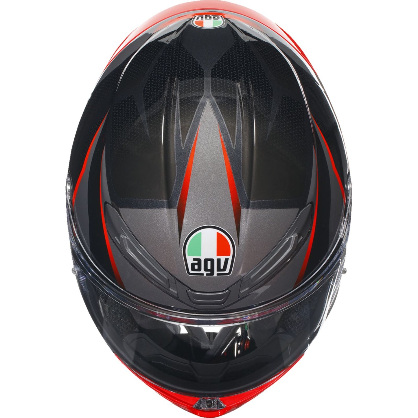 K6 S Helmet - Slashcut - Black/Gray/Red - Medium_1168571