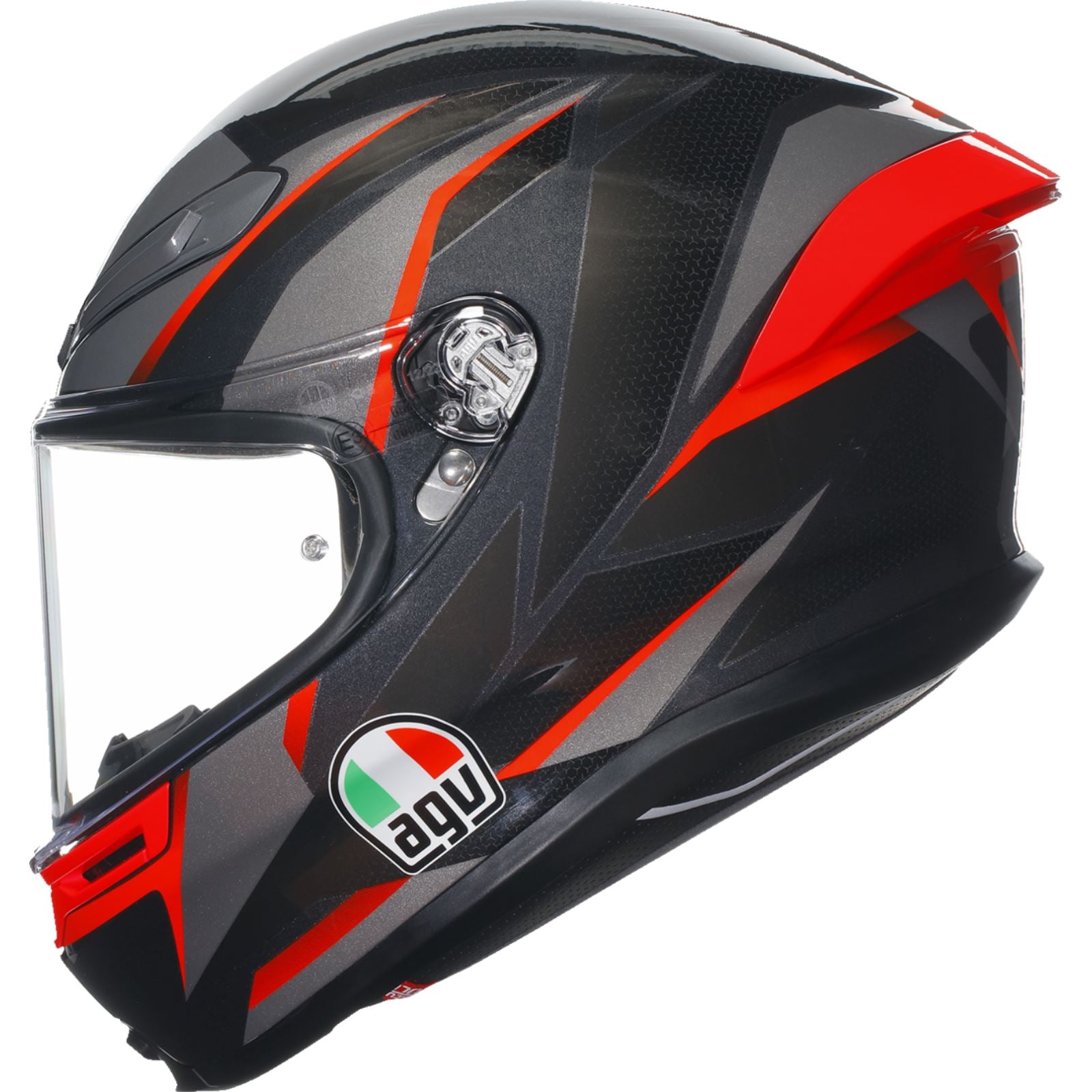 AGV Helmets K6 S Helmet - Slashcut - Black/Gray/Red - Large 2118395002014L_1168576