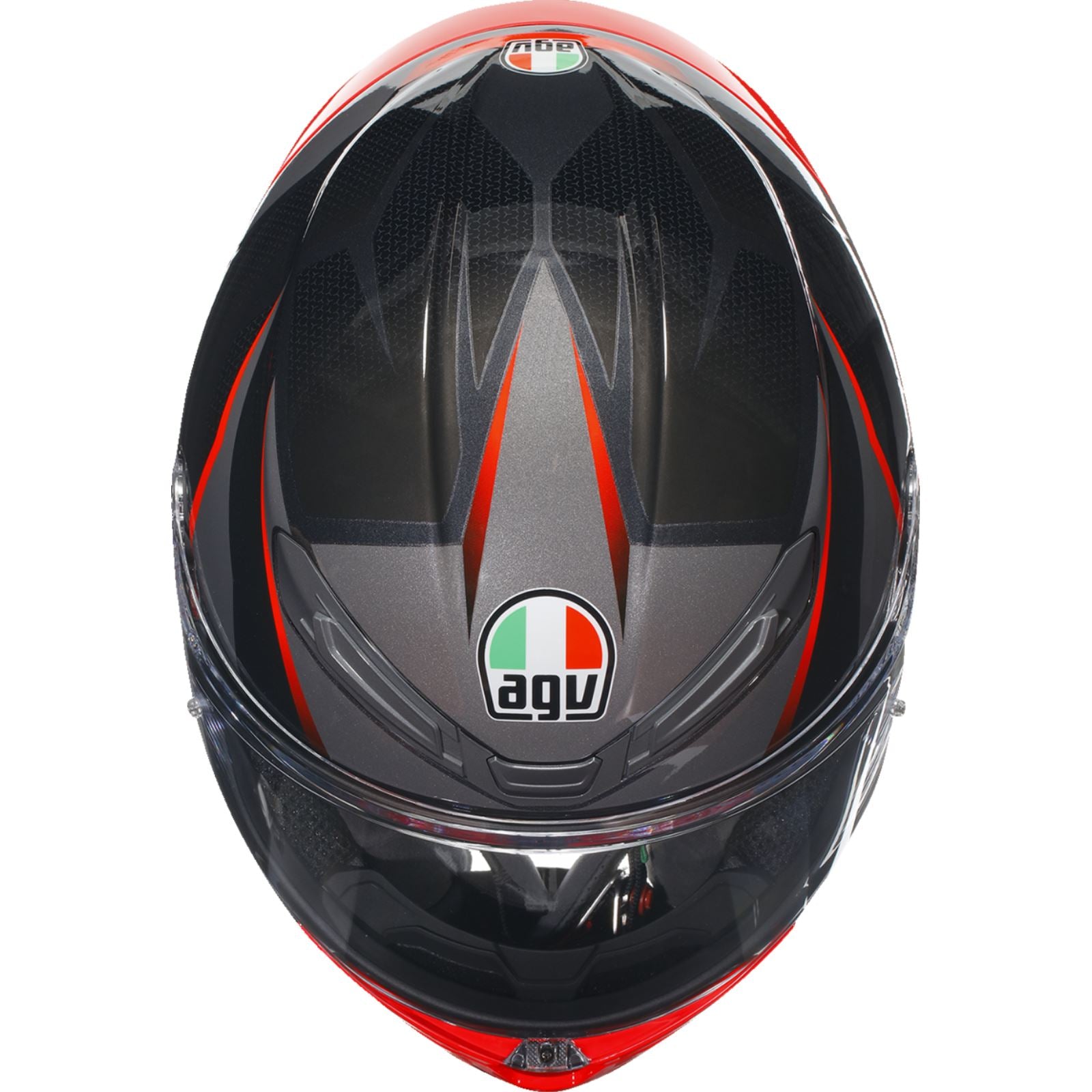 AGV Helmets K6 S Helmet - Slashcut - Black/Gray/Red - Large 2118395002014L_1168578