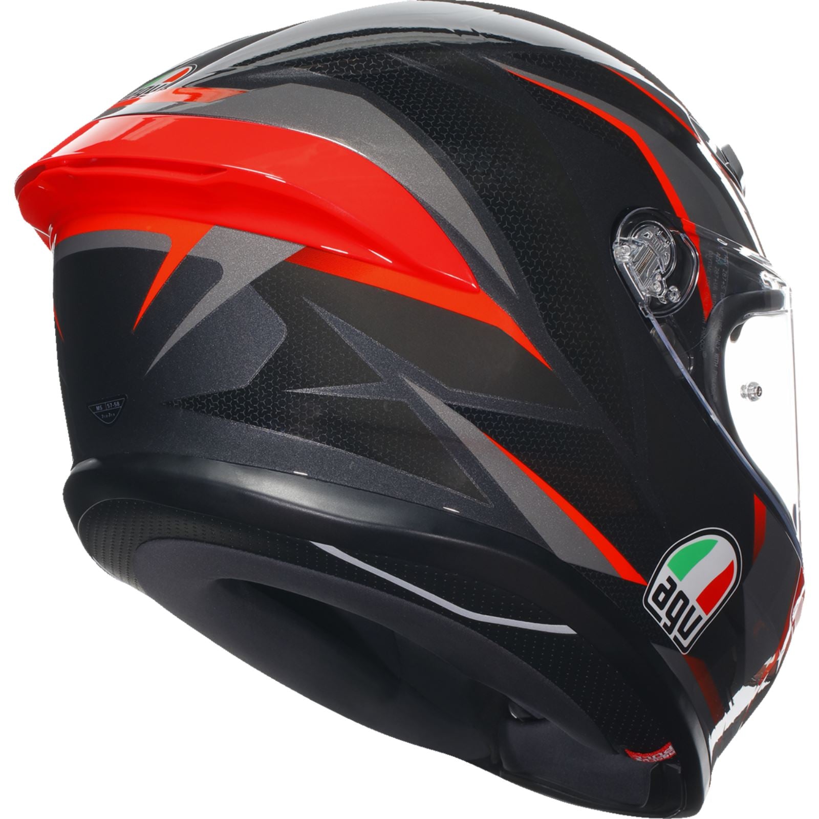 K6 S Helmet - Slashcut - Black/Gray/Red - XL_1168581