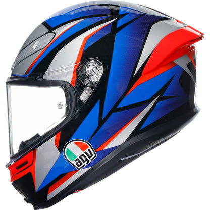 K6 S Helmet - Slashcut - Black/Blue/Red - XL_1168664