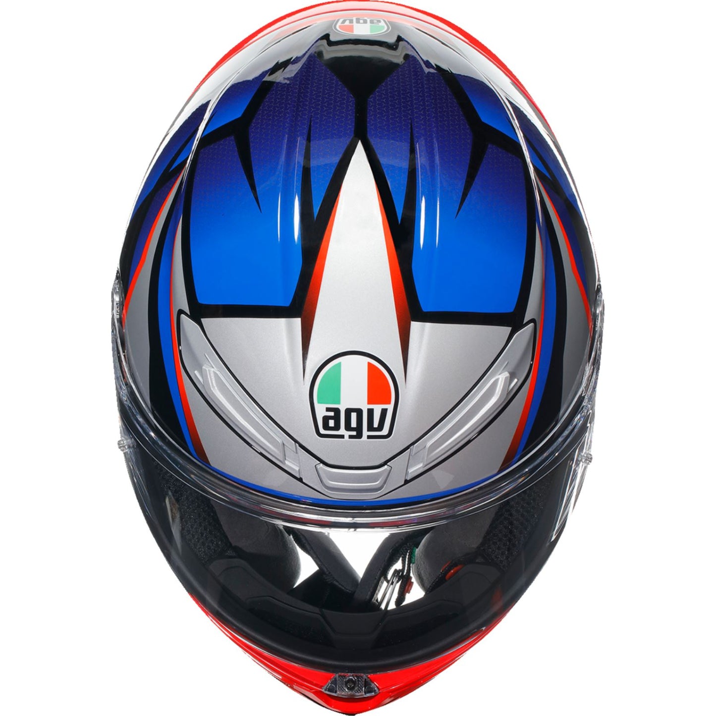 AGV Helmets K6 S Helmet - Slashcut - Black/Blue/Red_1168622