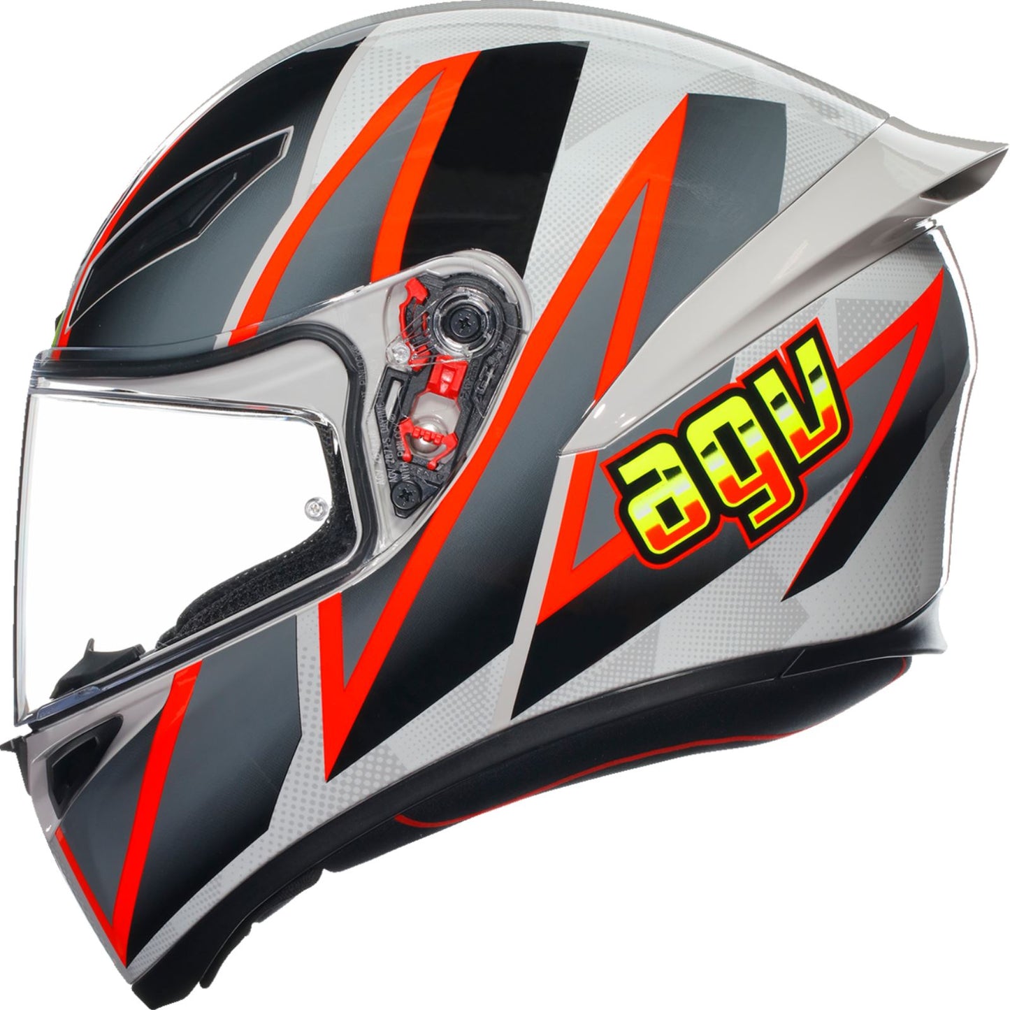 AGV Helmets K1 S Helmet - Blipper - Gray/Red_1169006