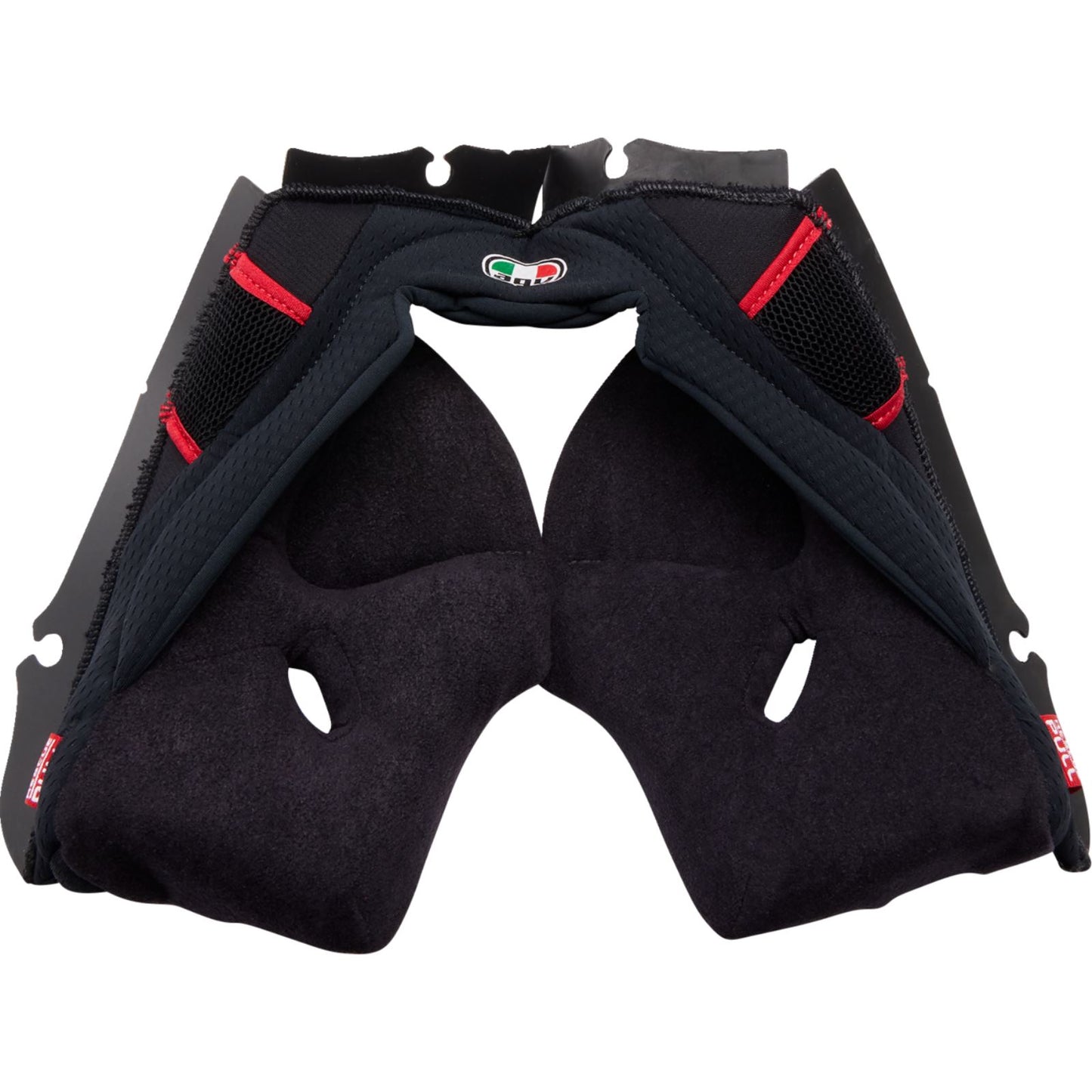 AGV Helmets Pista GP RR Cheek Pads - Black/Red - 2XL OPEN BOX [MPN: 20185000566062X]_1771589
