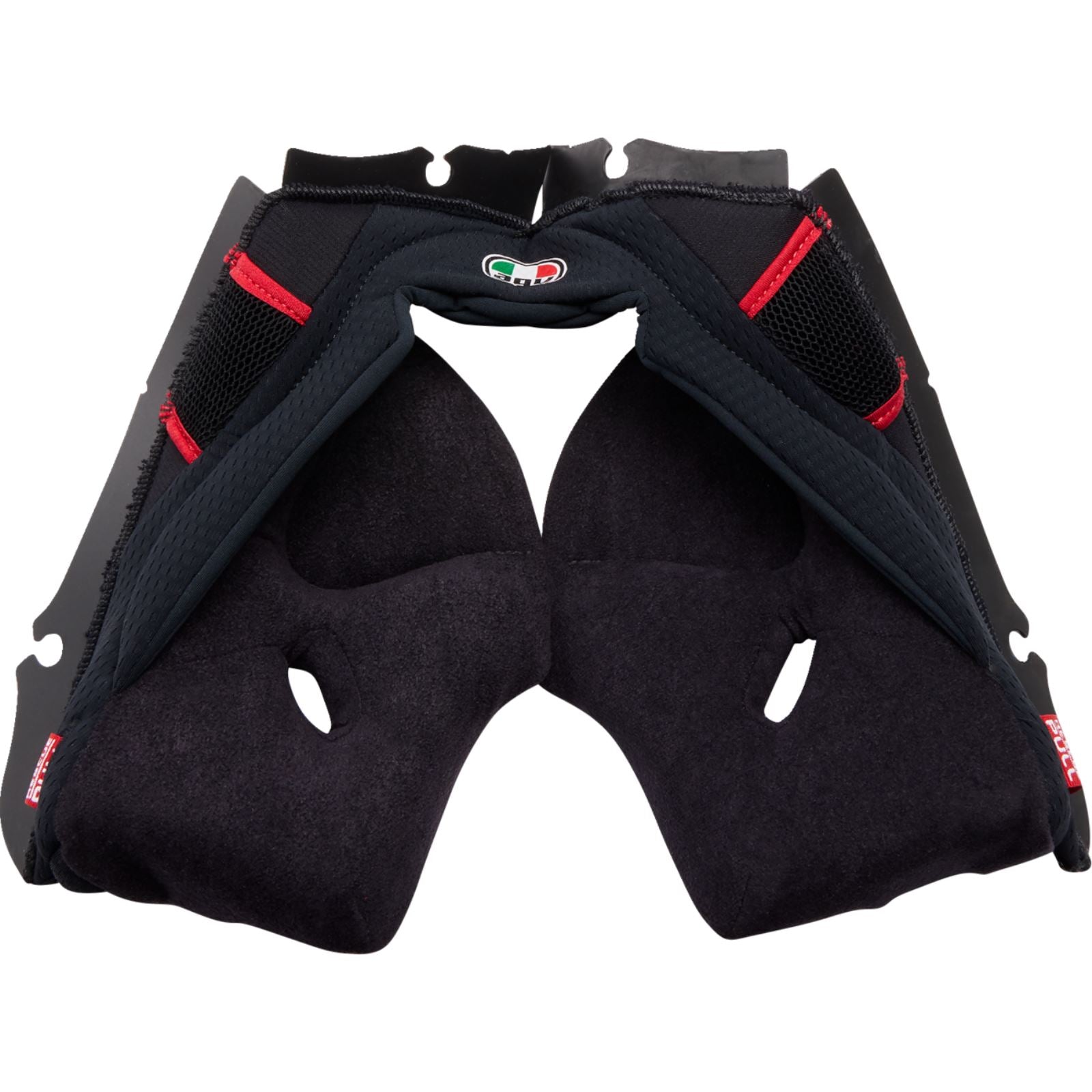 AGV Helmets Pista GP RR Cheek Pads - Black/Red - 2XL OPEN BOX [MPN: 20185000566062X]_1771589