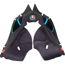 AGV Helmets Pista GP RR Cheek Pads - Gray/Cyan_1368562