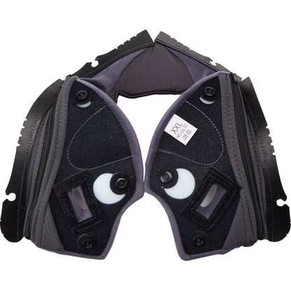 AGV Helmets Pista GP RR Cheek Pads - Gray/Cyan_1368565