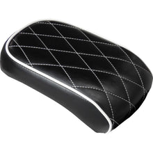 Le Pera Bare Bones Pillion Pad White Diamond Black fits H-D Softail LXE-007PDMWTP_1169145