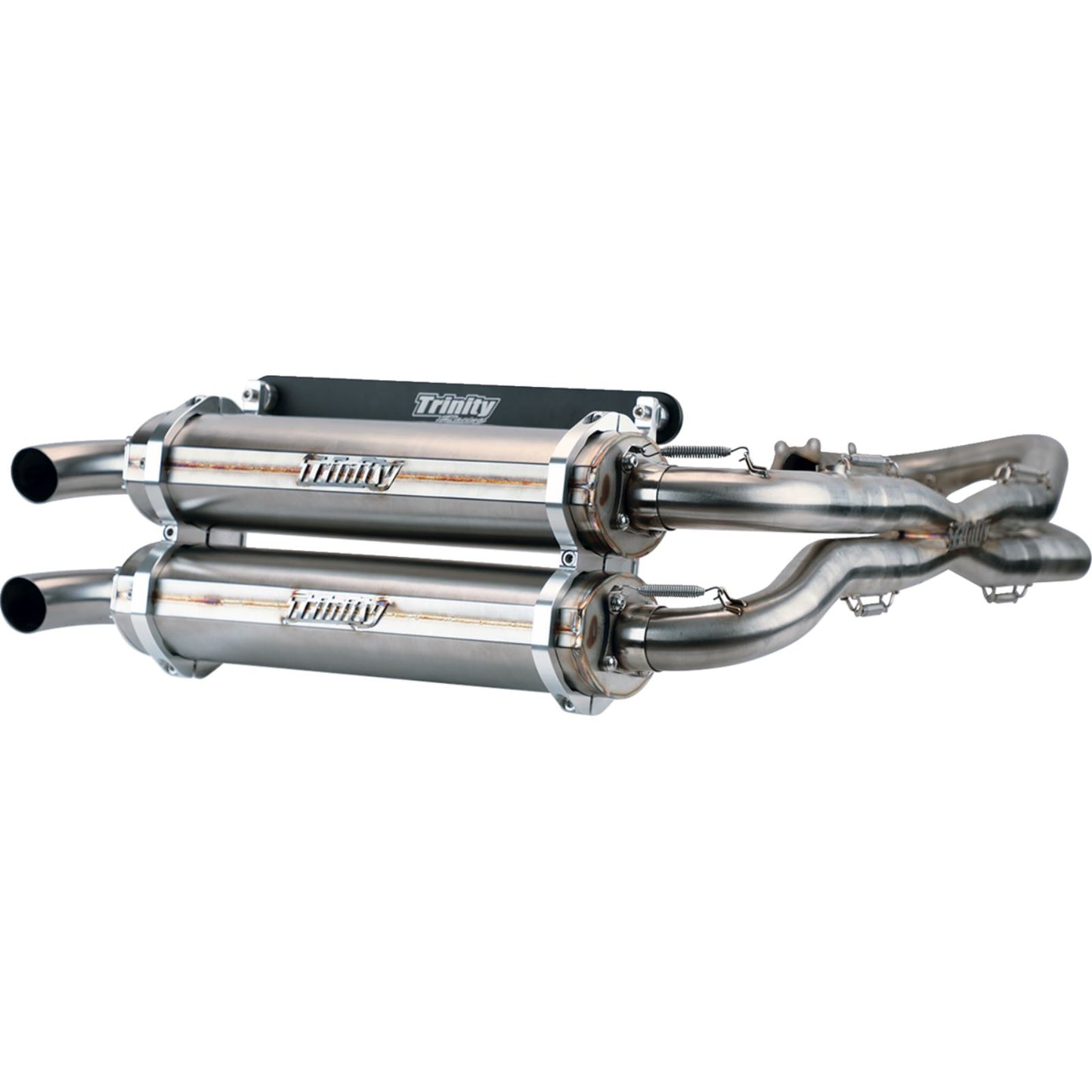 Trinity Racing Stainless Steel Exhaust System for Polaris [MPN: TR-4119D-SS]_1169116