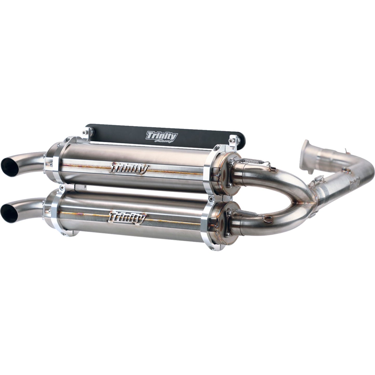 Trinity Racing Stainless Steel Exhaust for Polaris [MPN: TR-4153D-SS]_1169067