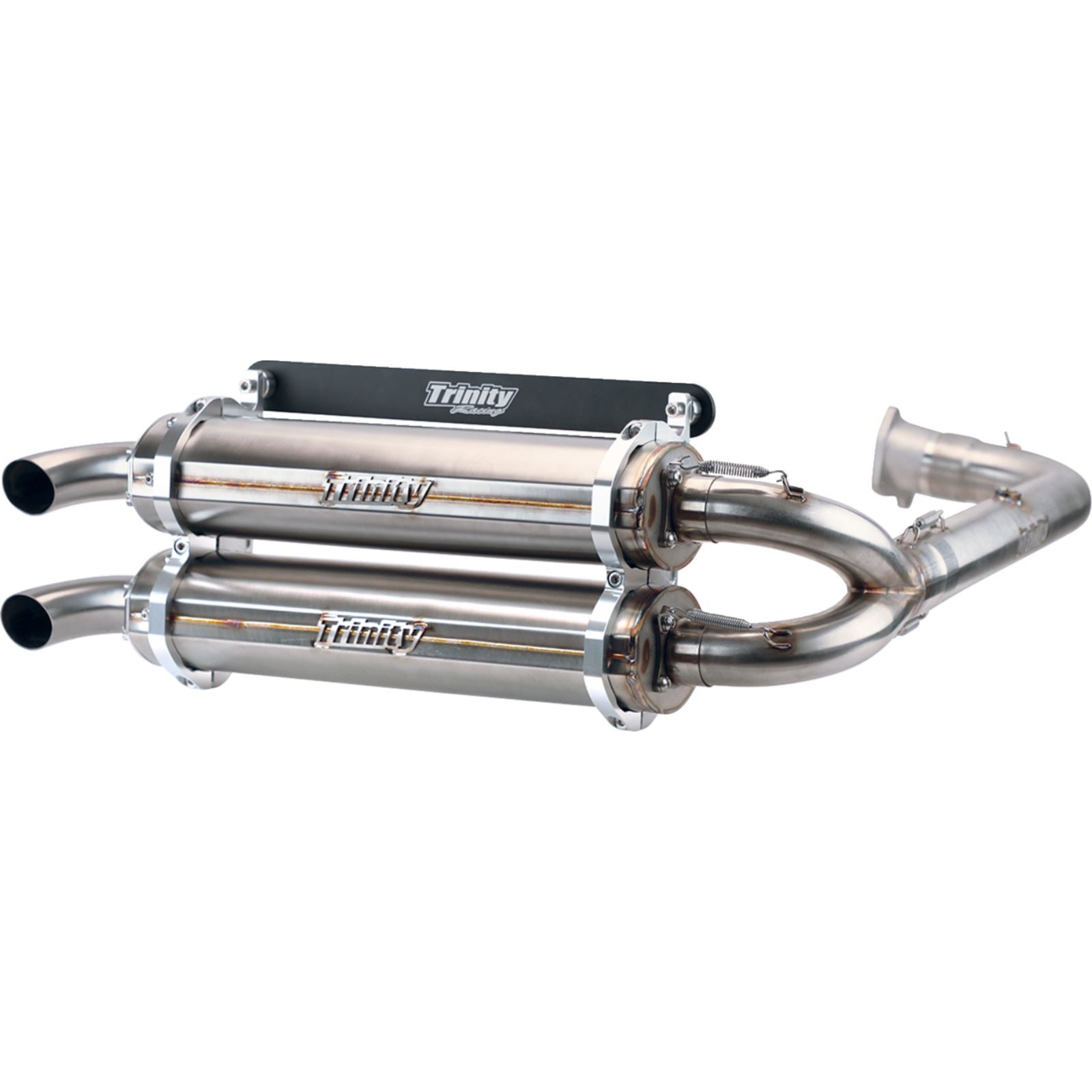 Trinity Racing Stainless Steel Exhaust for Polaris [MPN: TR-4153D-SS]_1169067