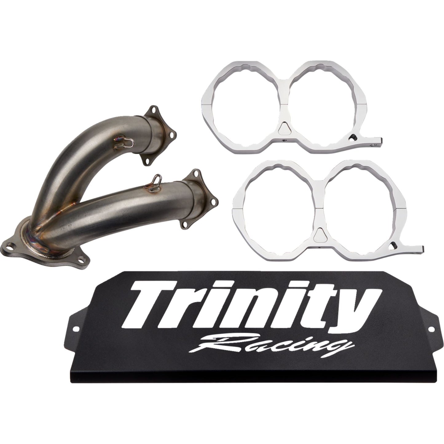 Trinity Racing Stainless Steel Slip-On Muffler for Polaris [MPN: TR-4173S-SS]_1398805