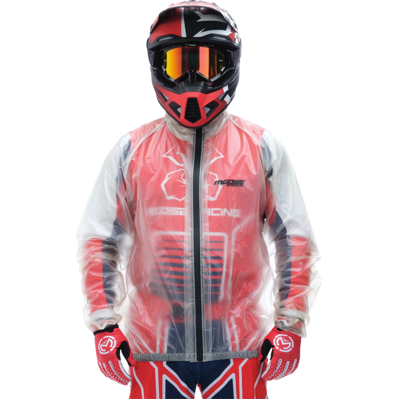Moose Offroad Rain Jacket - Clear - Small [MPN: 2854-0371]_1169206