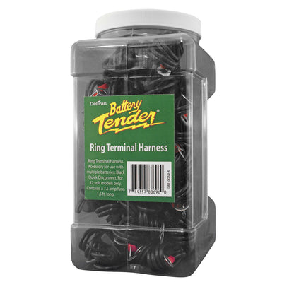Battery Tender Quick Disconnect Leads with Ring Connector 25 Pack Display [MPN: 081-0069-6-J25]_197374