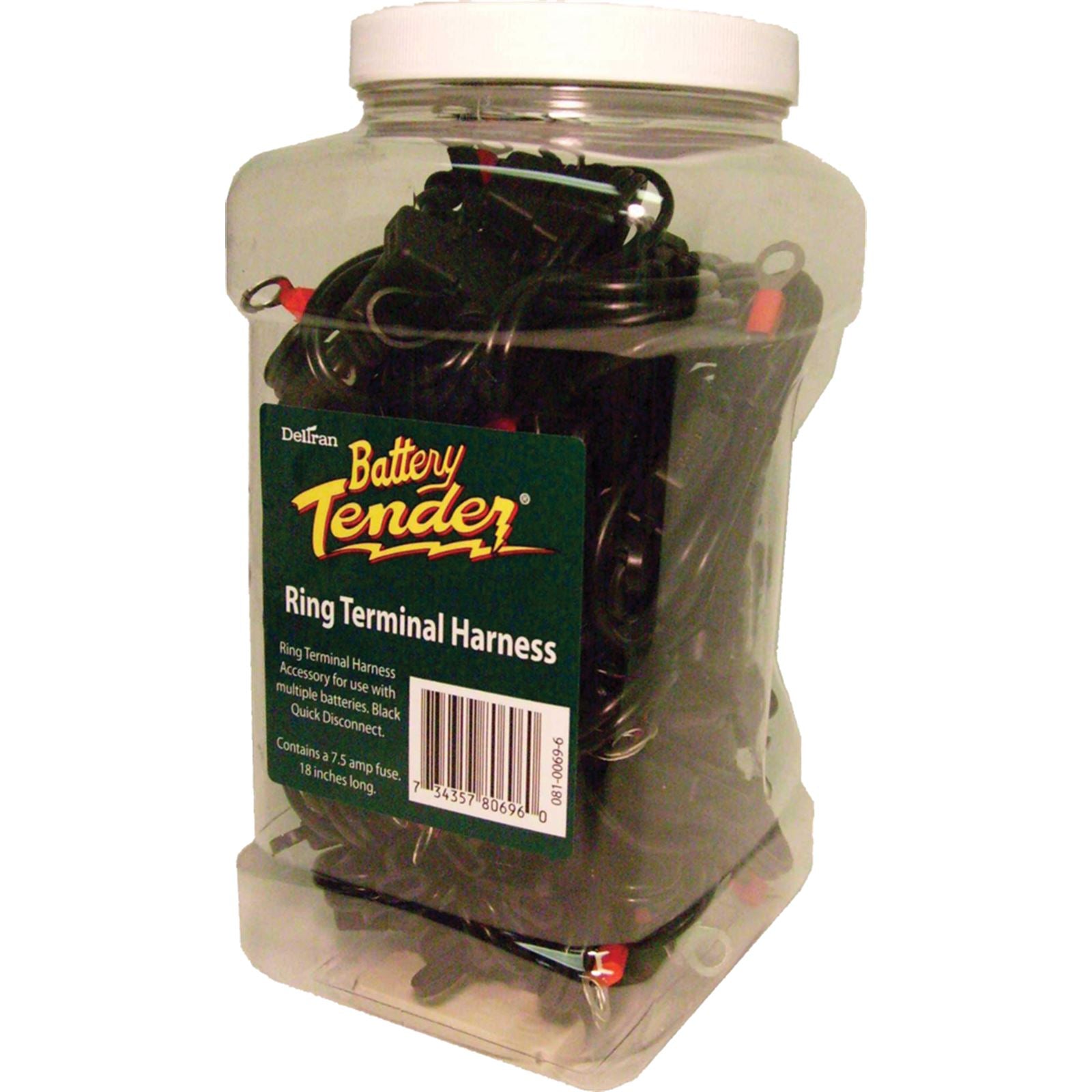 Battery Tender Quick Disconnect Leads with Ring Connector 25 Pack Display [MPN: 081-0069-6-J25]_197375