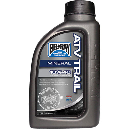 Bel-Ray ATV Trail Mineral 4T Engine Oil 10W-40 - 1/Liter [MPN: 99050-B1LW]_197967