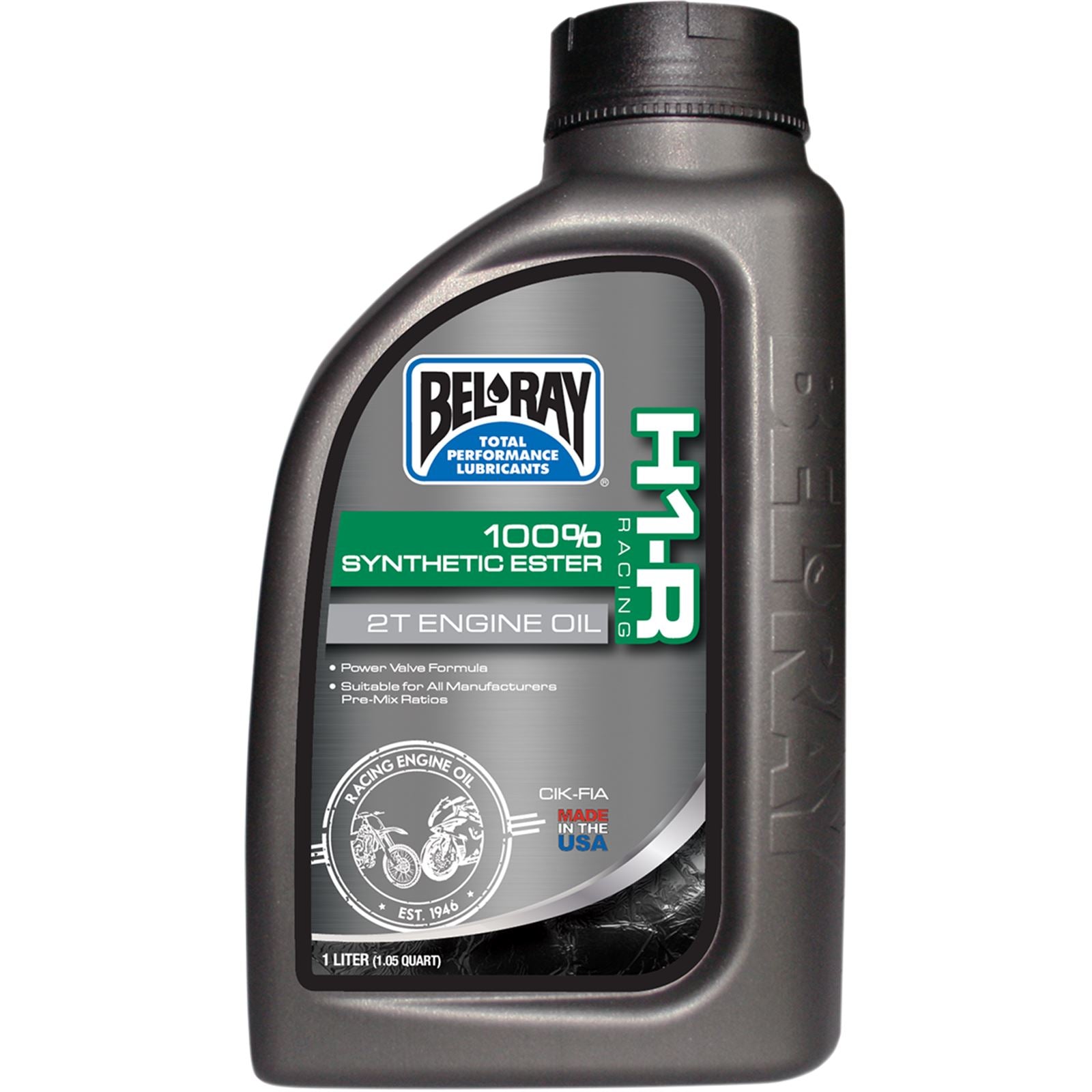 Bel-Ray H1-R 100% Synthetic Ester 2T Engine Oil - 1/Liter [MPN: 99280-B1LW]_350722