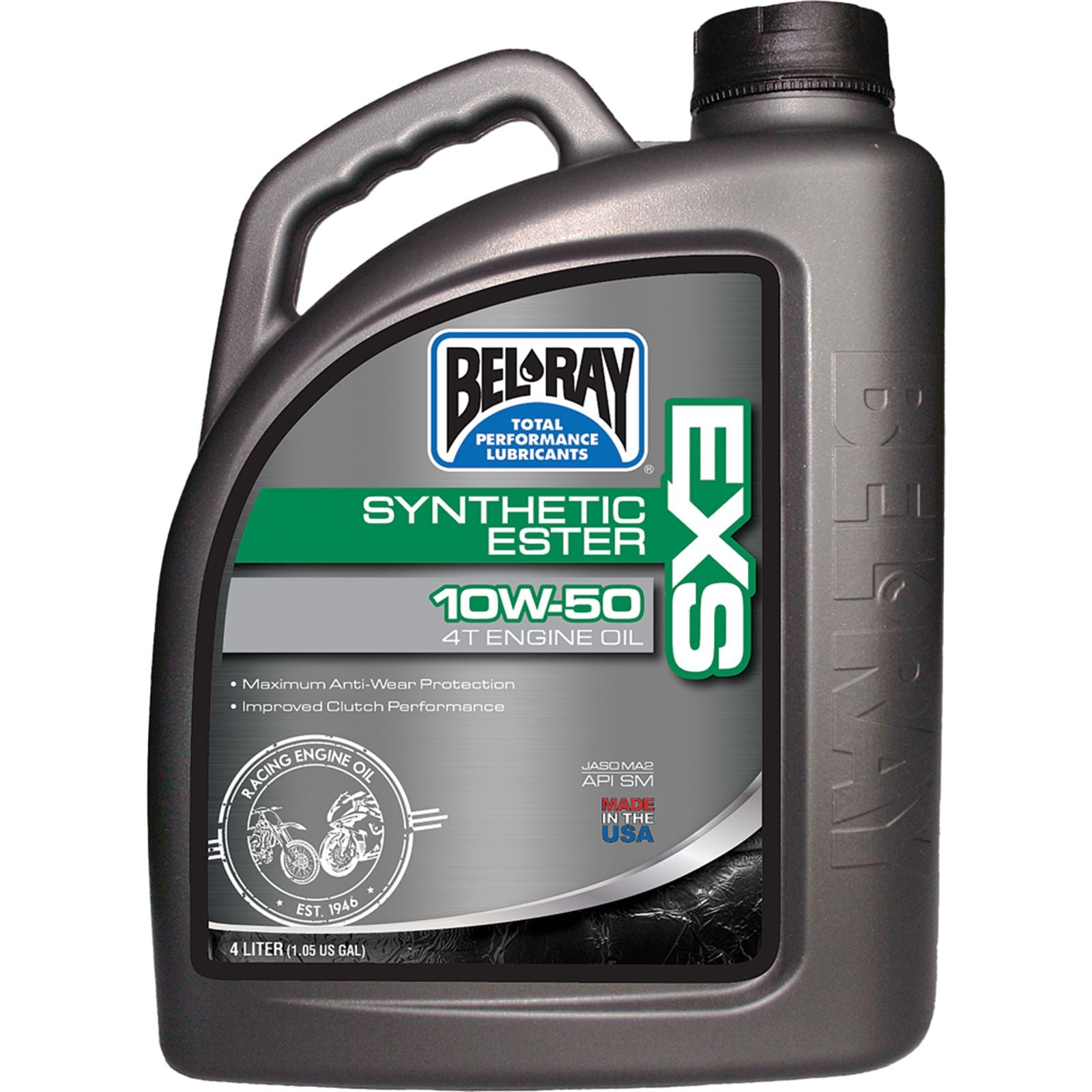 Bel-Ray EXS Full Synthetic Ester 4T Engine Oil 10W-50 - 4/Liter [MPN: 99160-B4LW]_197988