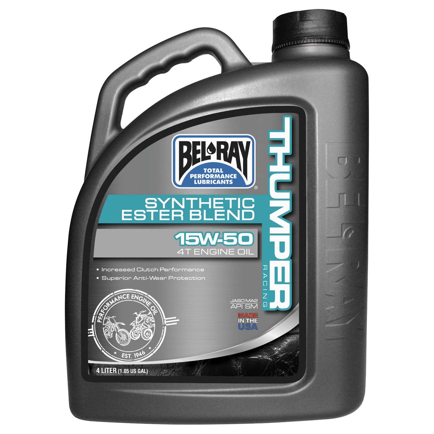 Bel-Ray Thumper Synthetic Ester Blend 4T Engine Oil 15W-50 - 4/Liter [MPN: 99530-B4LW]_197993