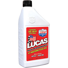 Lucas Synthetic  High Performance 4T Oil with Moly 10W-40 1Quart [MPN: 10777]_198044