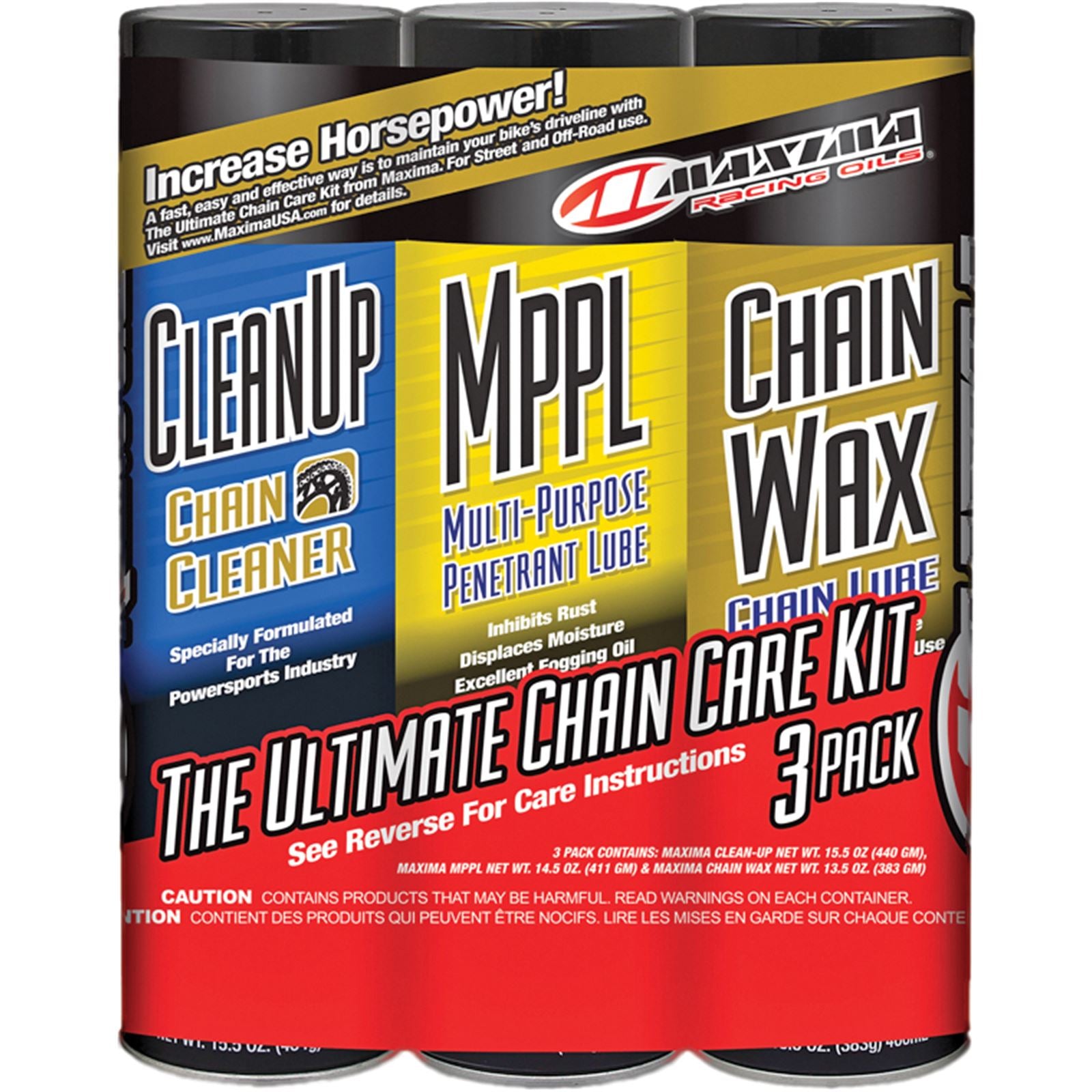 Maxima Ultimate Chain Wax Care Kit - 3/Pack 70-749203_198116