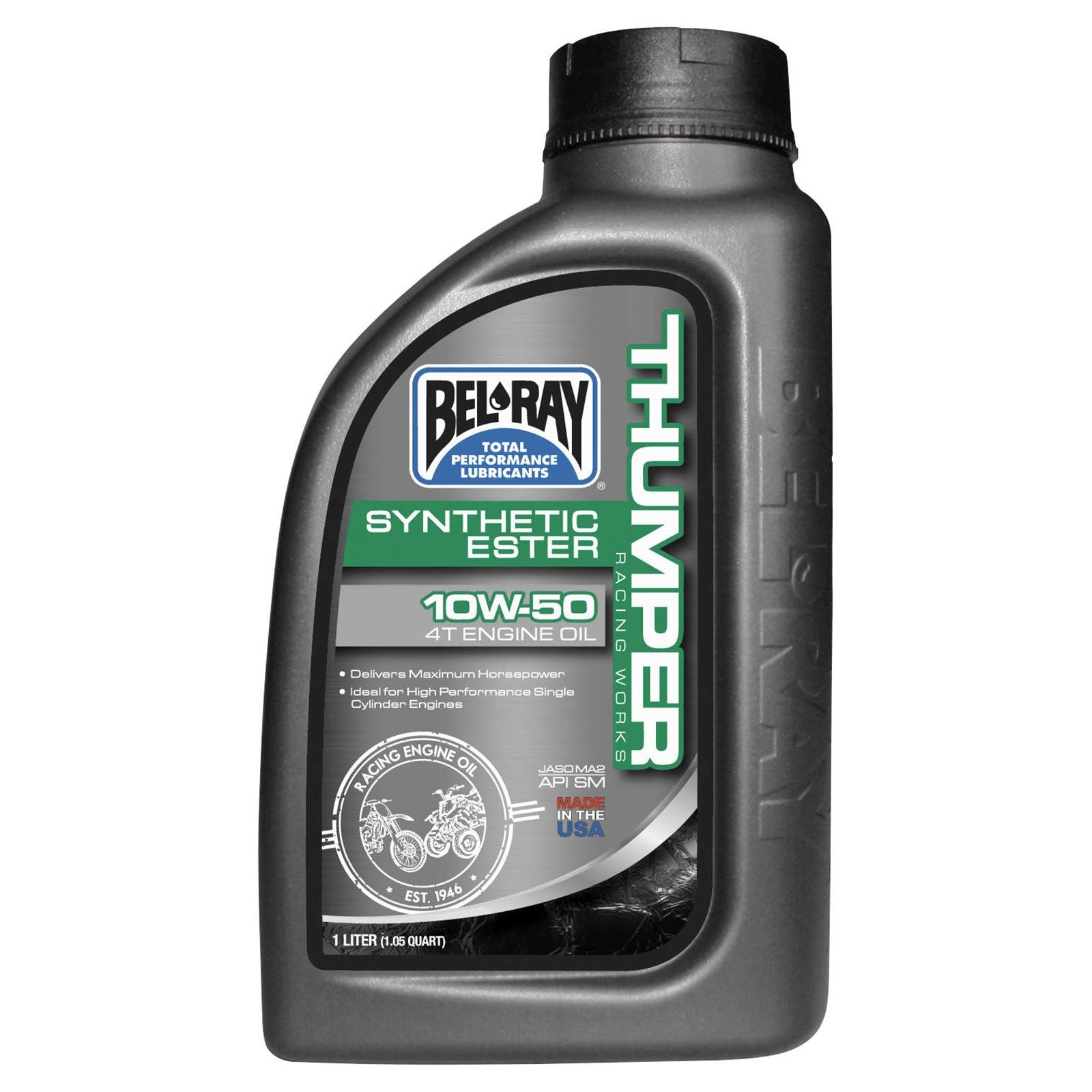 Bel-Ray Thumper Synthetic Ester 4T Engine Oil 10W-50 - 1/Liter [MPN: 99550-B1LW]_198176
