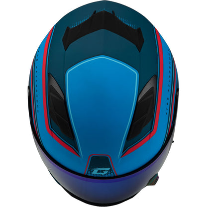 FF-98 Aftershock Helmet - Matte Blue/Red - 3XL_1386623