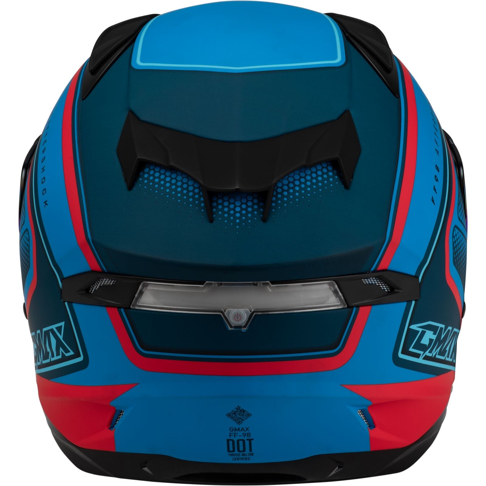FF-98 Aftershock Helmet - Matte Blue/Red - 3XL_1386624