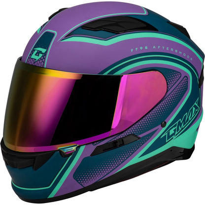 GMax FF-98 Aftershock Helmet - Purple/Blue Matte - Medium F19841015-ECE_1386610