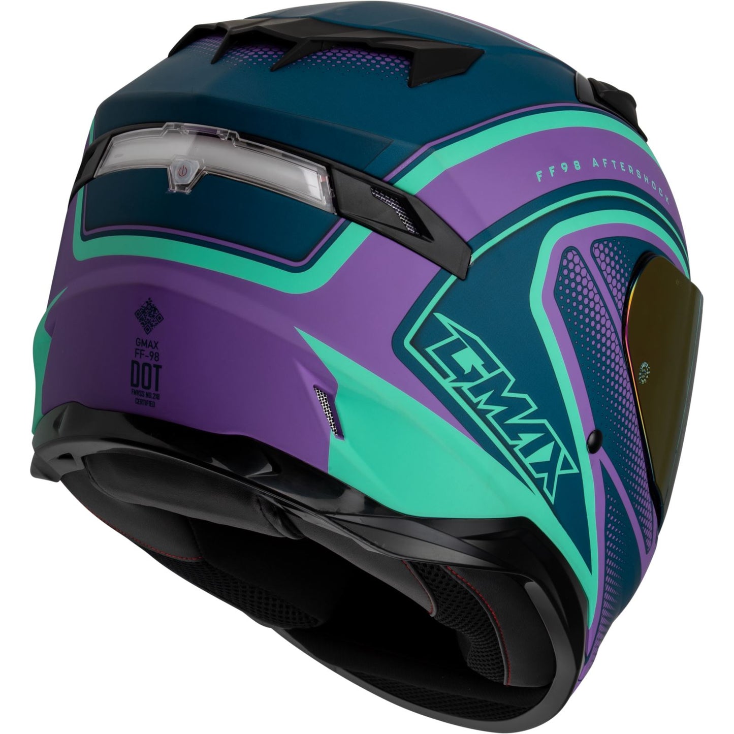 GMax FF-98 Aftershock Helmet - Purple/Blue Matte - Medium F19841015-ECE_1386809