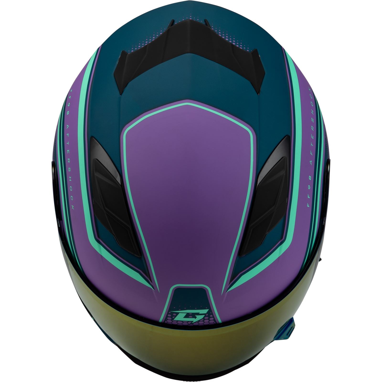 GMax FF-98 Aftershock Helmet - Purple/Blue Matte - Medium F19841015-ECE_1386737