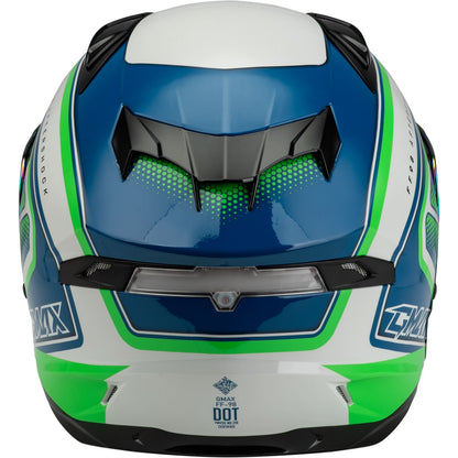 FF-98 Aftershock Helmet - White/Neon Green - 2XL_1386724