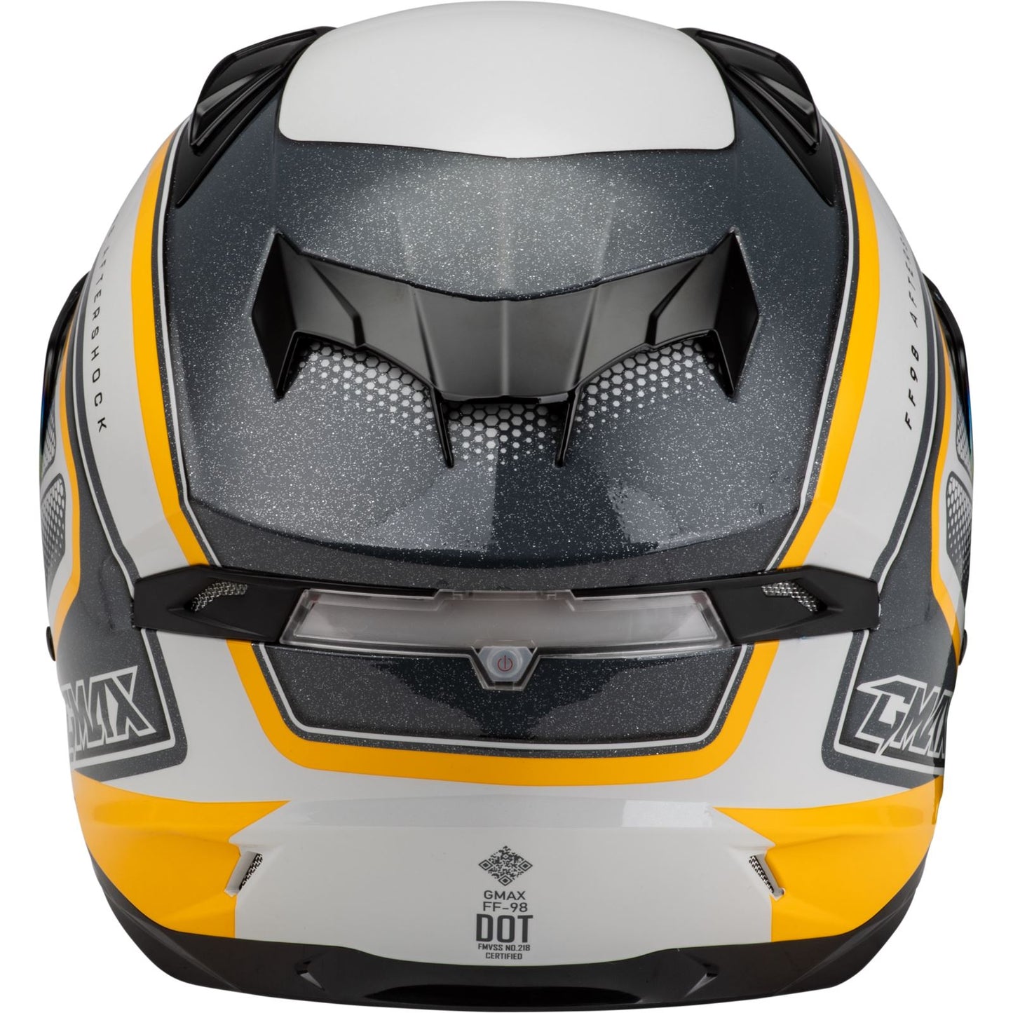 FF-98 Aftershock Helmet - White/Silver Metallic - Large_1386732