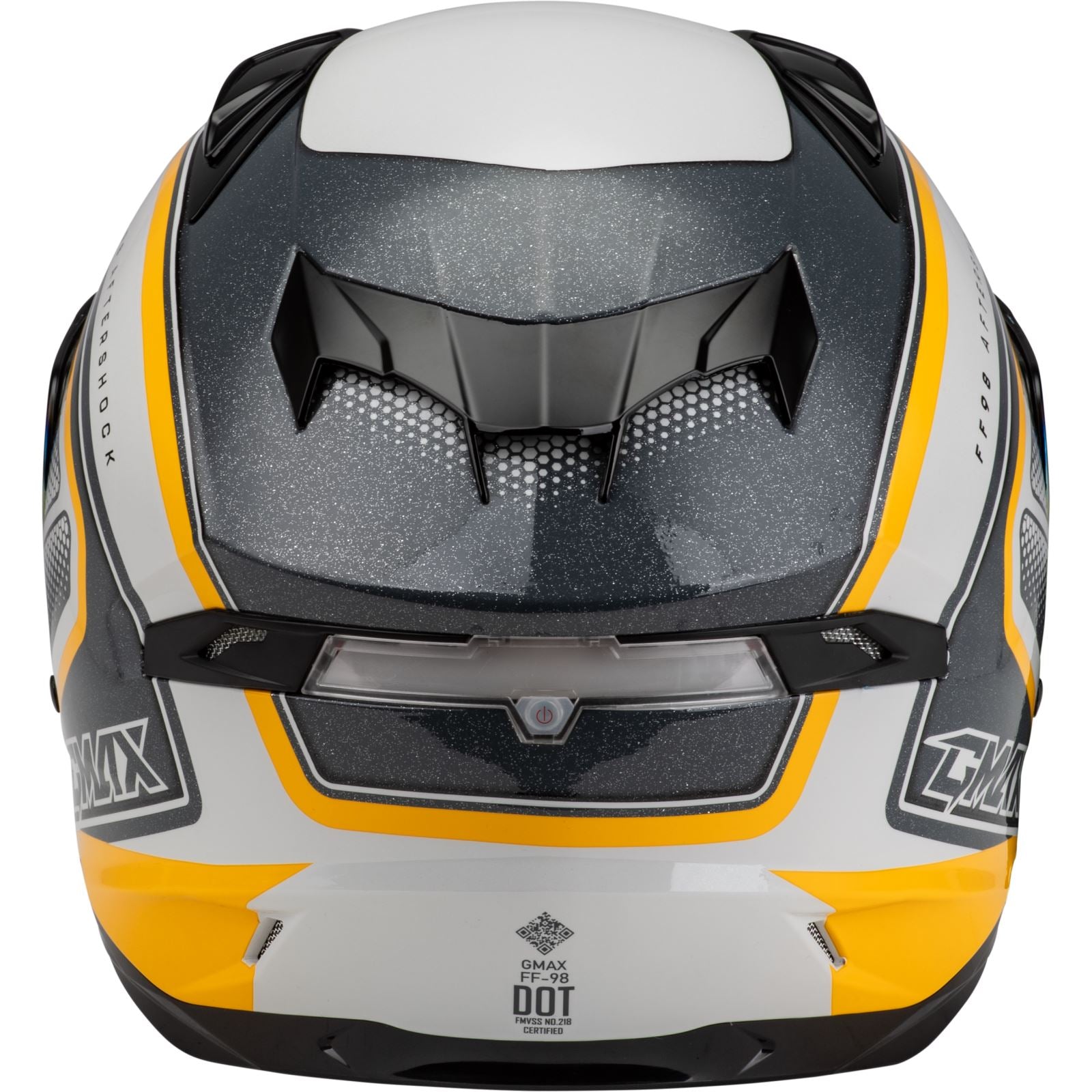 FF-98 Aftershock Helmet - White/Silver Metallic - Large_1386732
