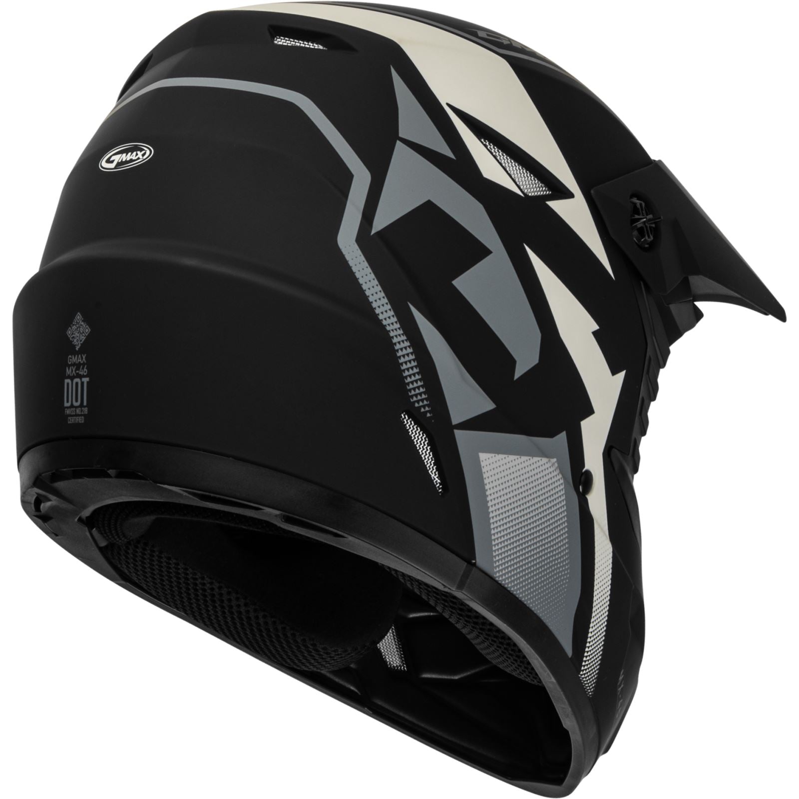 MX-46 Compound Helmet - Matte Black/Grey/White - Small_1169755