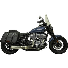 Bassani Manufacturing 2-into-1 Exhaust System with Super Bike Muffler - Stainless Steel - Black [MPN: 8H12SS]_1169860