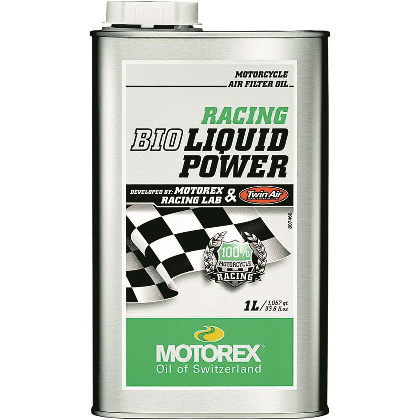 Motorex Racing BIO Liquid Power Air Filter Oil - 1 Liter [MPN: 102385]_198375