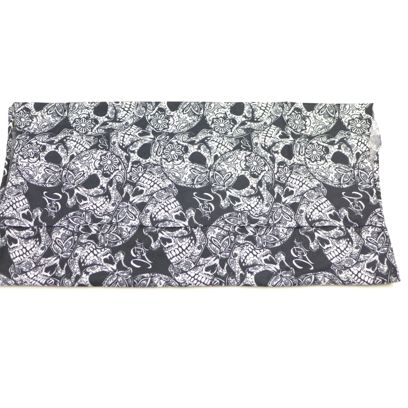 2FastMoto Smiling Skull Headband Bandana Gaiter Do-Rag Tube 2 Pack MULTI USE 16-001_1169972
