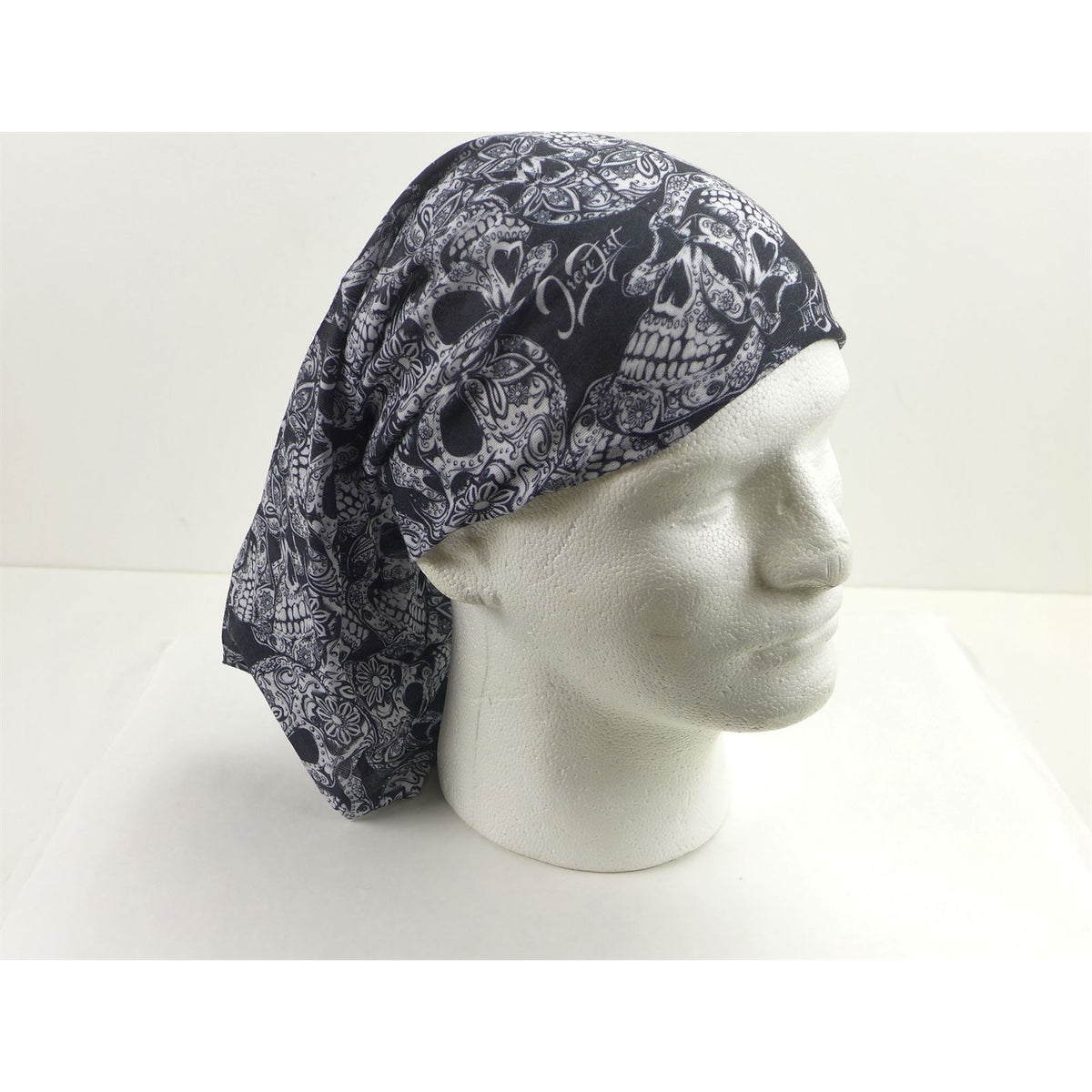 2FastMoto Smiling Skull Headband Bandana Gaiter Do-Rag Tube 2 Pack MULTI USE 16-001_1169973