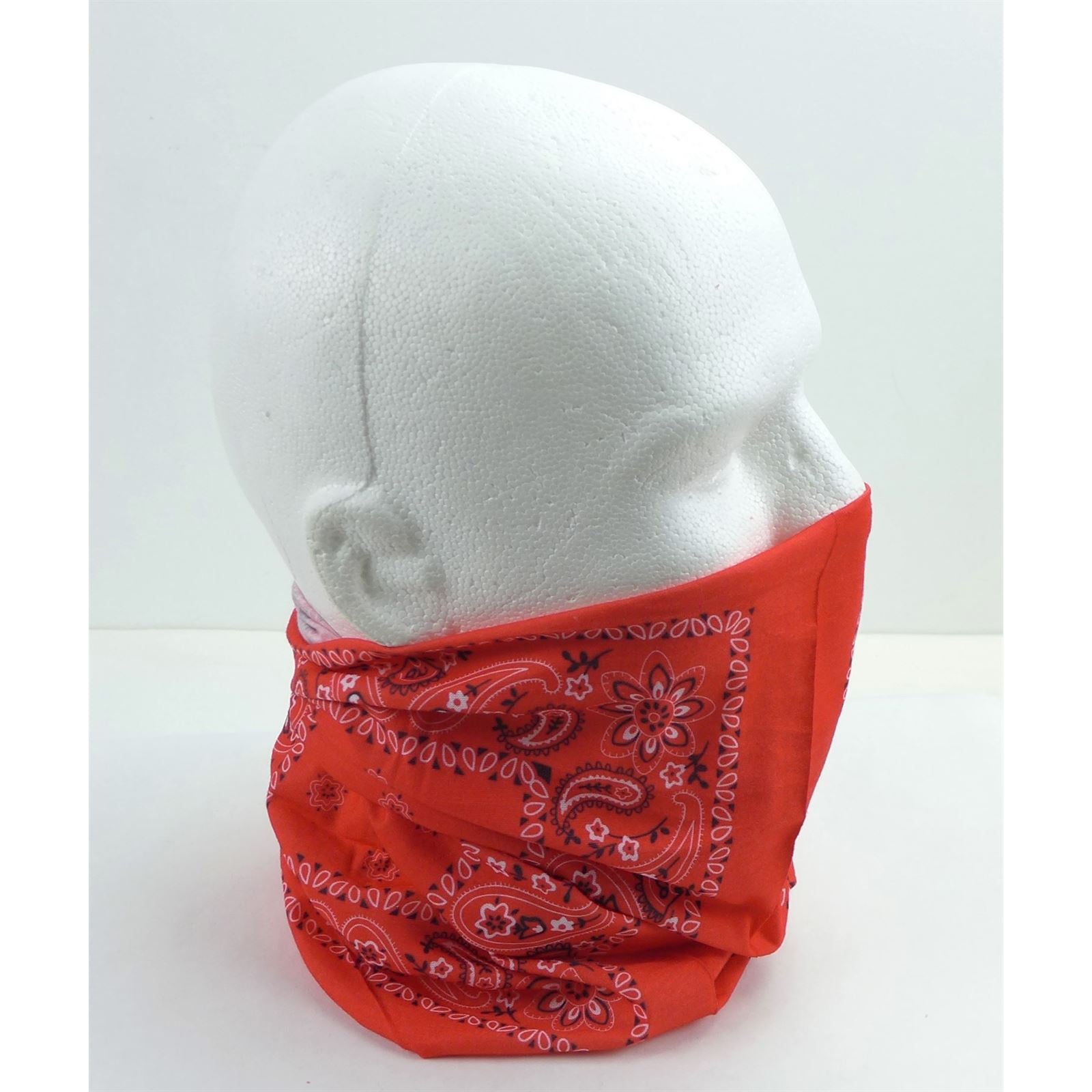 2FastMoto Red Paisley Headband Bandana Gaiter Do-Rag Tube 2 Pack ONE SIZE MULTI USE 16-003_1169982