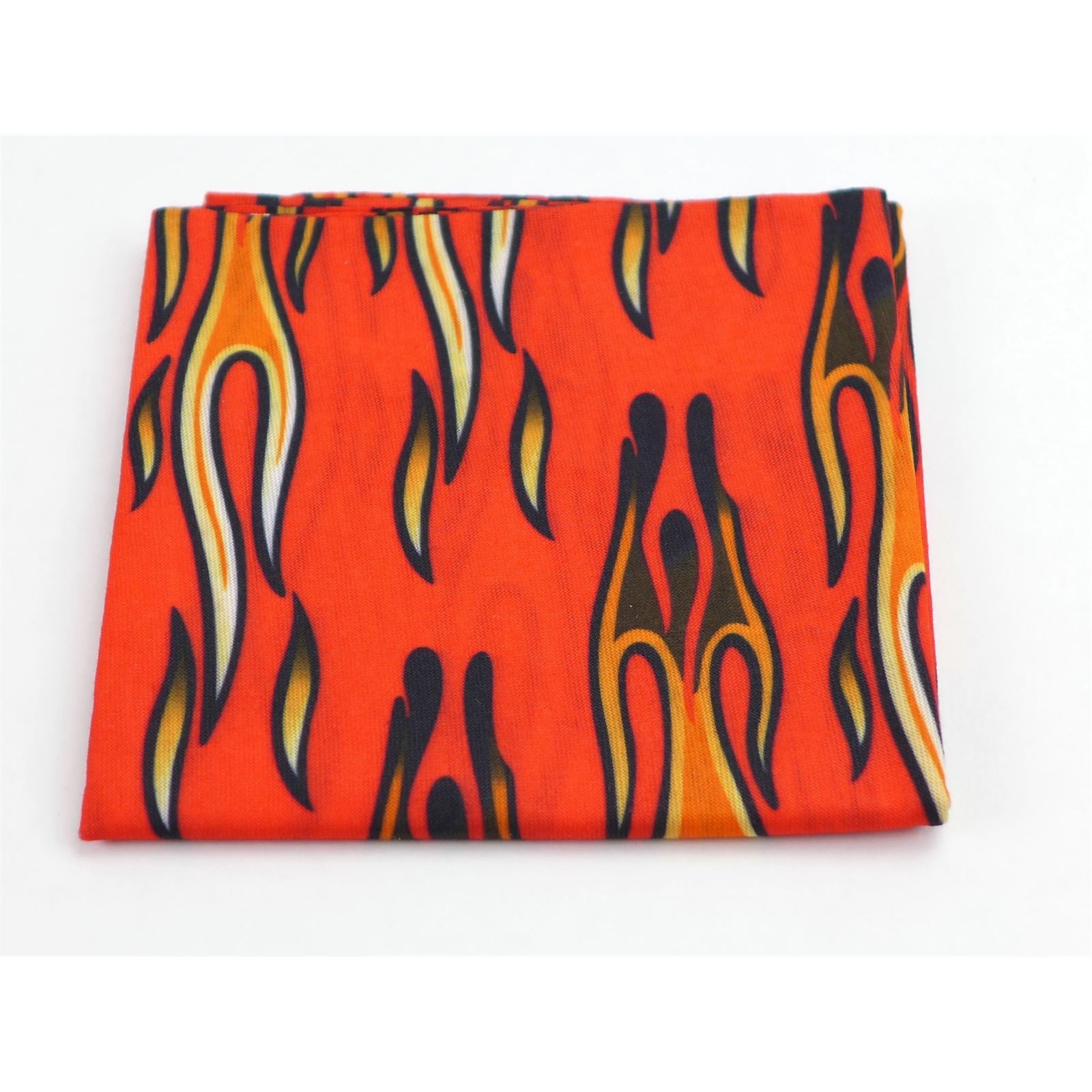 2FastMoto Flame on Red Headband Bandana Gaiter Do-Rag Tube 2 Pack MULTI USE 16-005_1169984