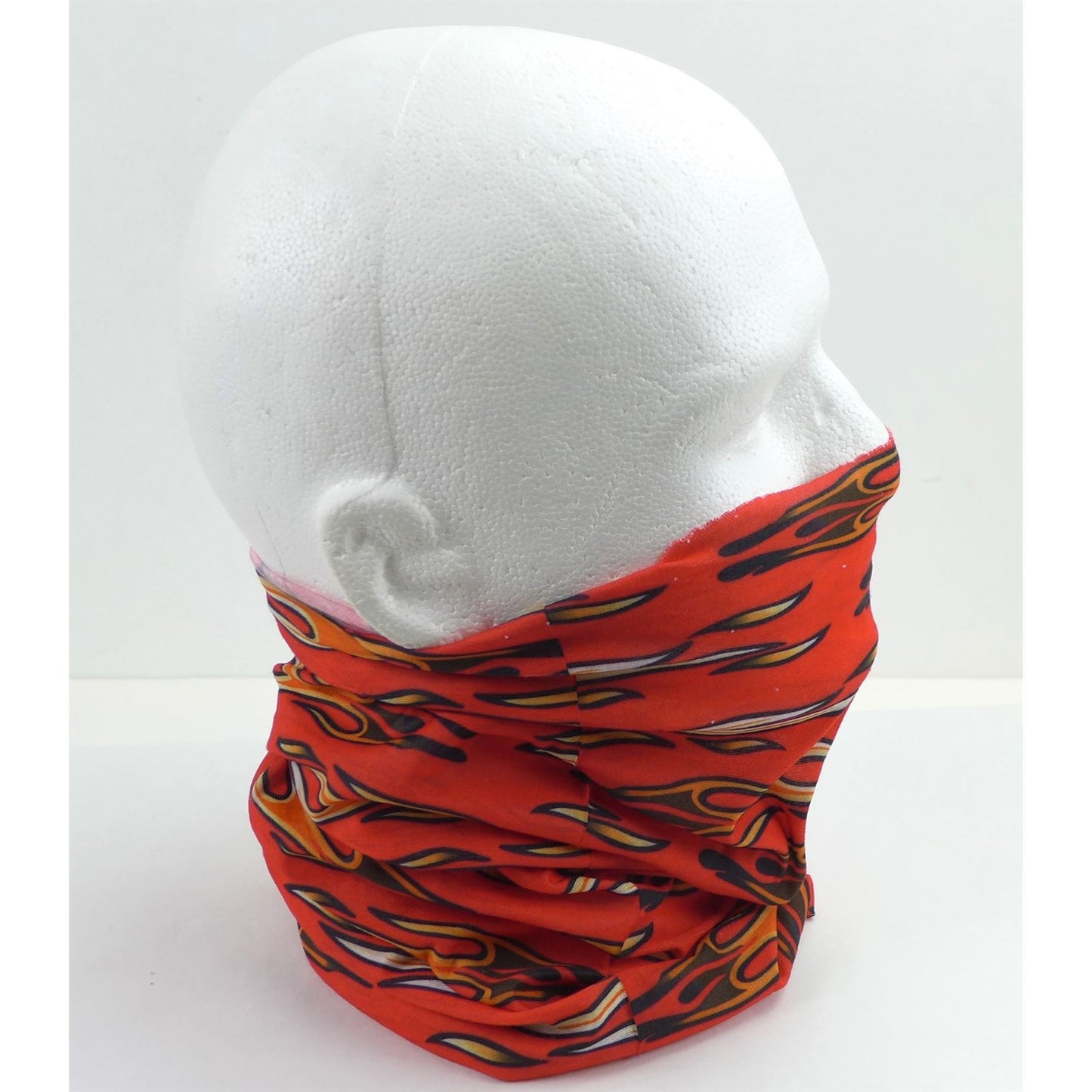 2FastMoto Flame on Red Headband Bandana Gaiter Do-Rag Tube 2 Pack MULTI USE 16-005_1169988