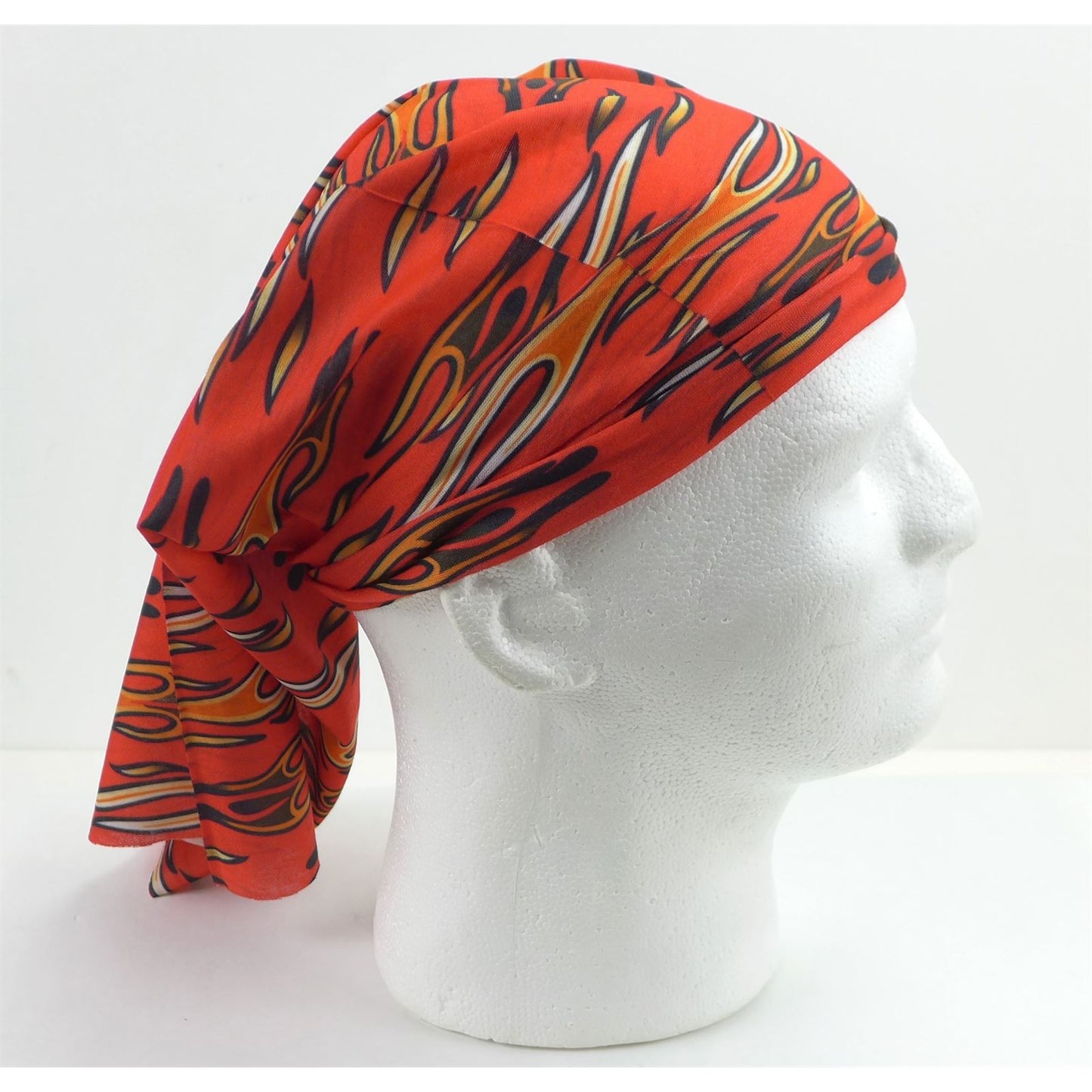 2FastMoto Flame on Red Headband Bandana Gaiter Do-Rag Tube 2 Pack MULTI USE 16-005_1169990