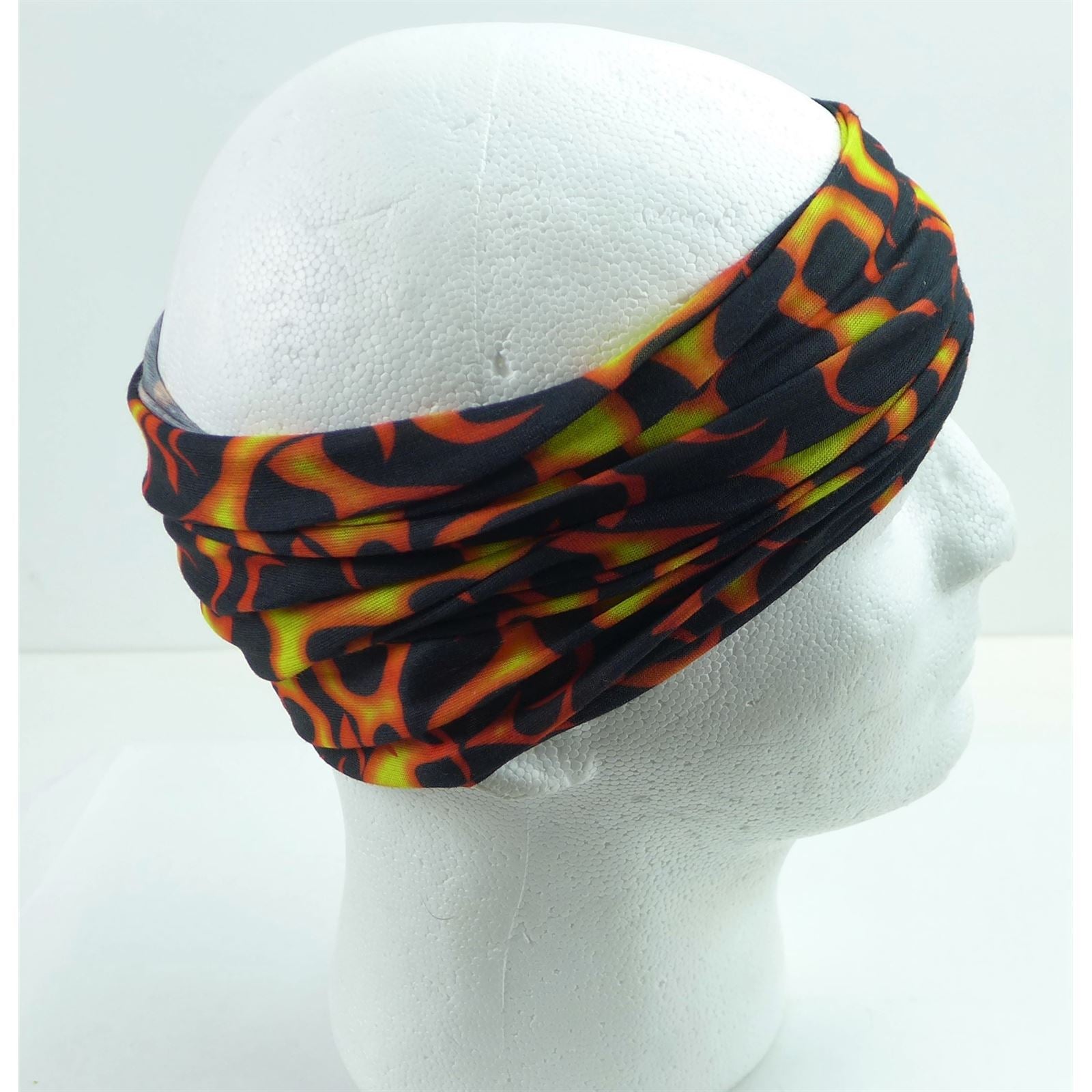 2FastMoto Crazy Flame Headband Bandana Gaiter Do-Rag Tube 2 Pack MULTI USE 16-011_1170011