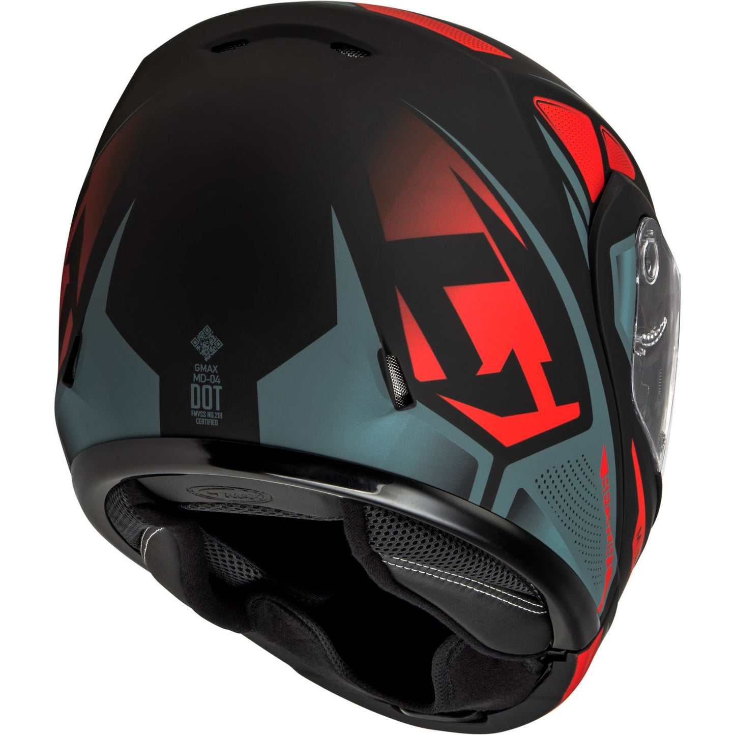 MD-04S Sector Snow Helmet w/Electric Shield - Matte Black/Red - 3XL_1387093