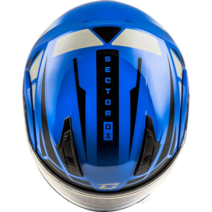 MD-04S Sector Snow Helmet w/Electric Shield - Blue/Black - 3XL_1387115