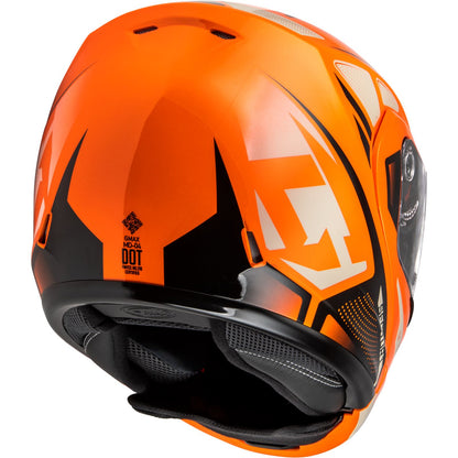 MD-04S Sector Snow Helmet w/Electric Shield - Orange/Black - Medium_1387123